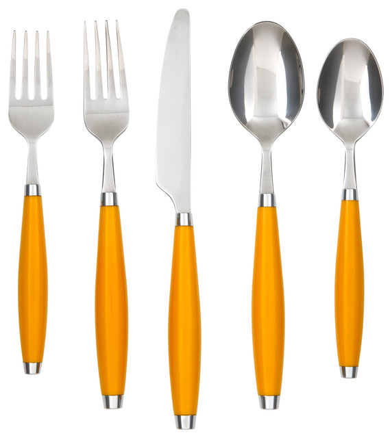Cambridge Silversmiths - Fiesta 5-Piece Place Setting Set, Marigold ... Cambridge Silversmiths - Fiesta 5-Piece Place Setting Set, Marigold ...