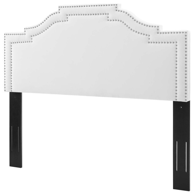 Headboard, Full Queen Size, Velvet, Dark Gray, Modern Contemporary