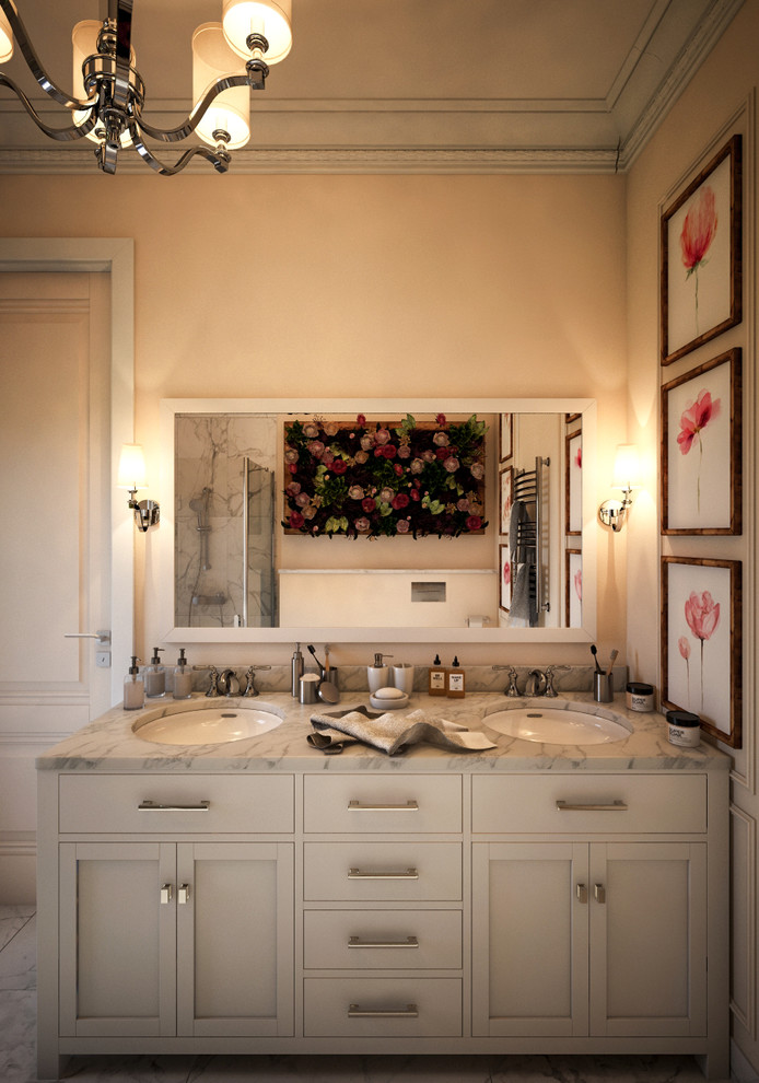 Светлый дом в неоклассическом стиле