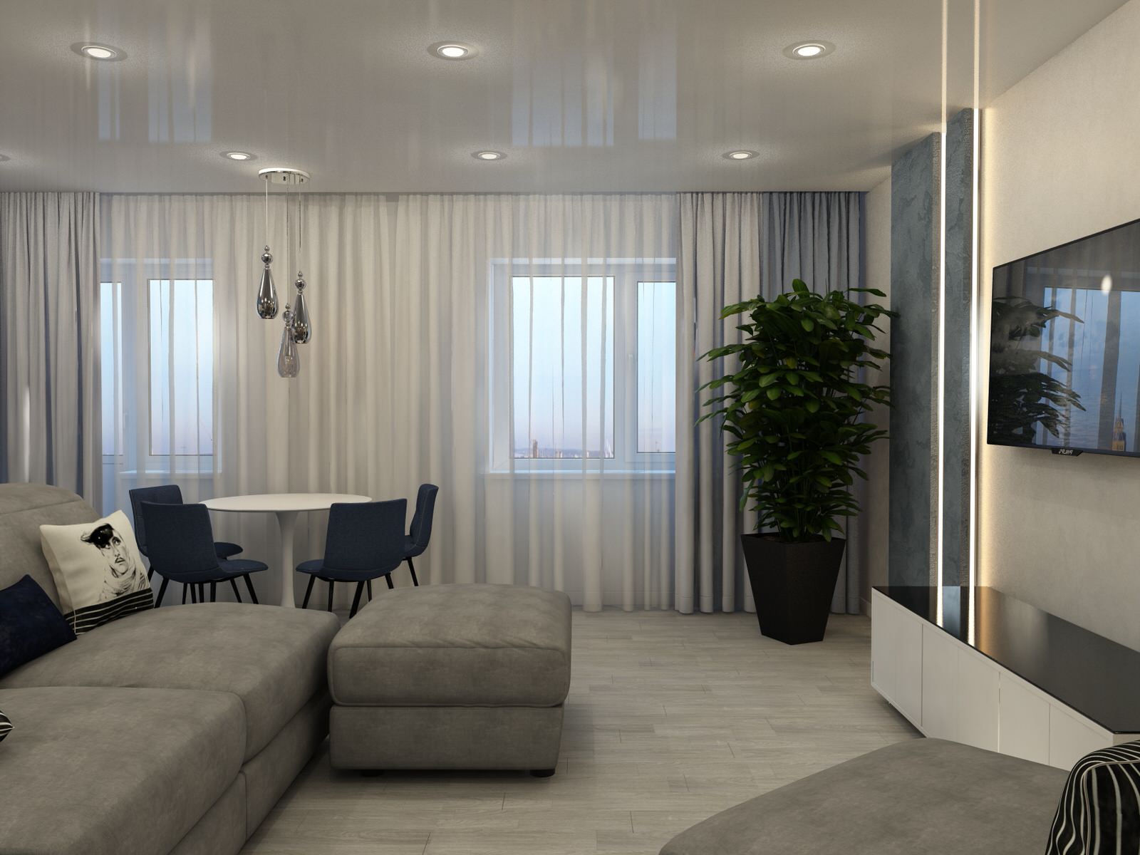 Кухня гостиная