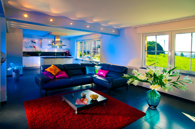 Mediterrane Wohnzimmer Ideen Inspiration Plus Tv Wand Modern Living Room Cologne By Design By Torsten Muller Houzz Au