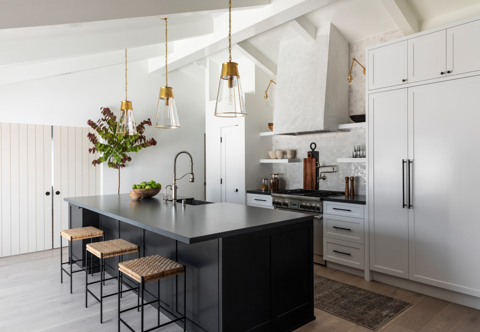 Kitchen - transitional kitchen idea in Orange County