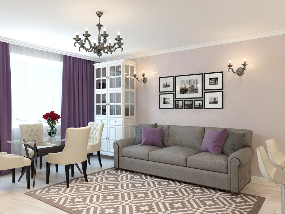 в сиреневых тонах