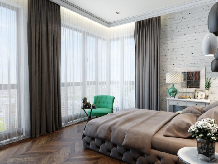 Интерьер спальни от Александры Мироновой