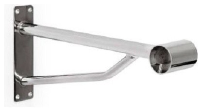 Wall Mounted Clothes Hanging Rail In Chrome Plated Metal Simple Wall Mounted Clothes Hanging Rail In Chrome Plated Metal Simple Modern Design