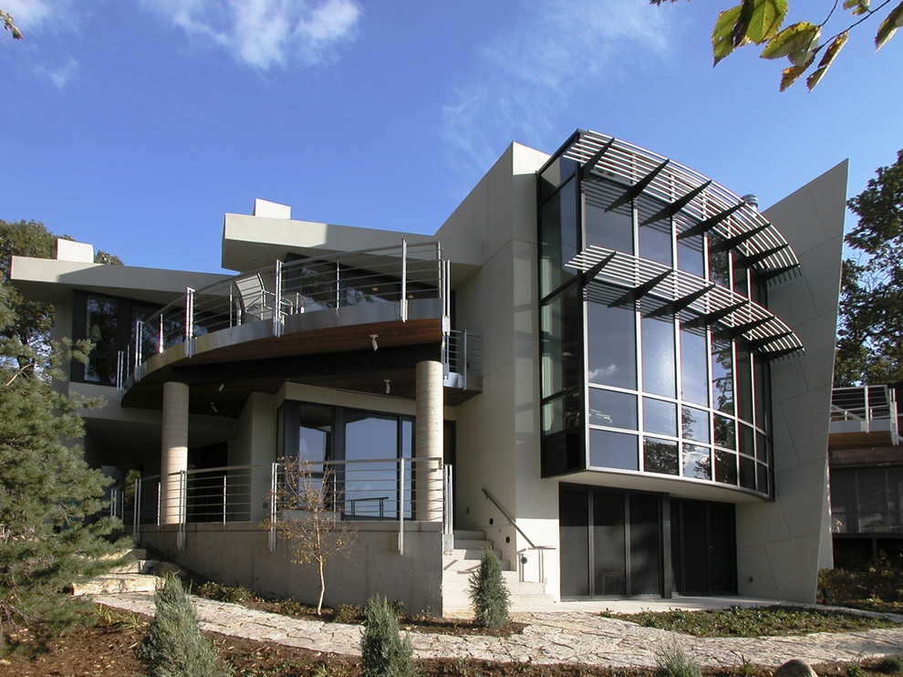 Photo of a contemporary two-storey exterior in Other.
