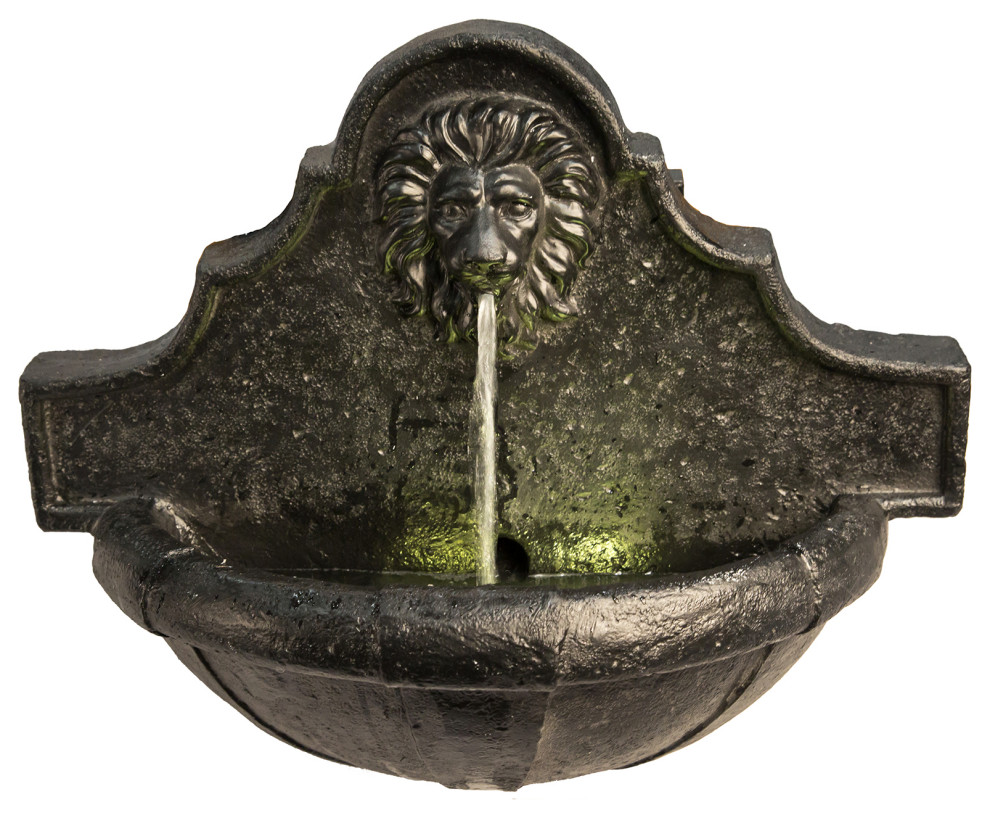 Peaktop Water Fountain Indoor Garden Charcoal With Light VFD8433