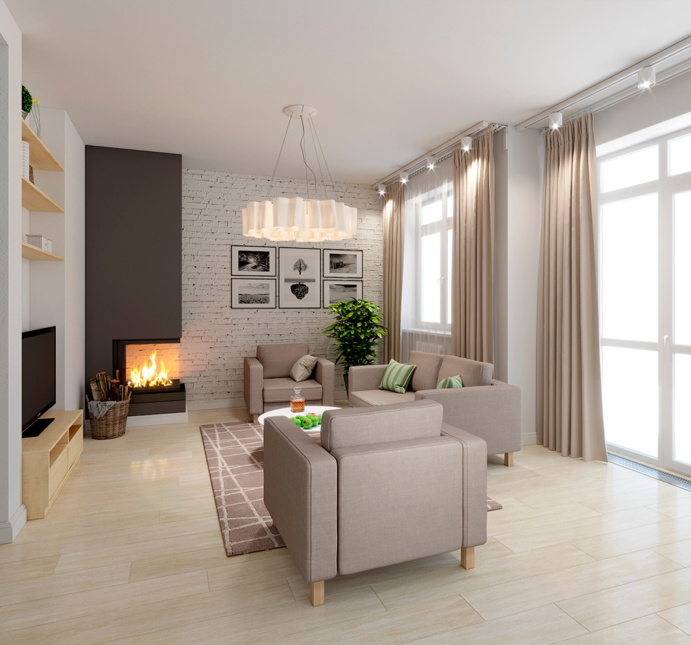 Кухни-гостиные