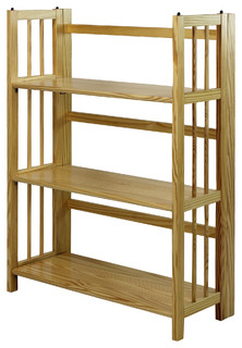 3 Shelf Folding Bookcase - Transitional - Bookcases - by Casual Home ...