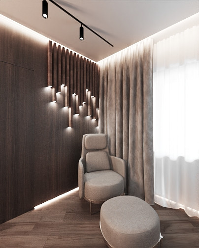 Интерьер в темных тонах