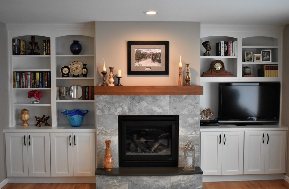Inspiration for a transitional home design remodel in Seattle
