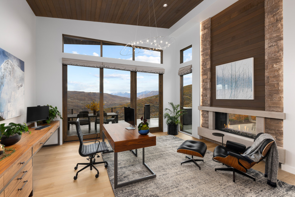 Blue Sky Estate - Rustic - Home Office - Salt Lake City - by Cameo ...