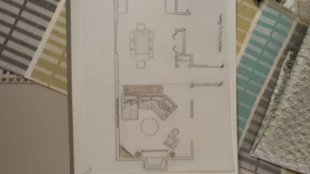 Inspiration for a mid-sized transitional home design remodel