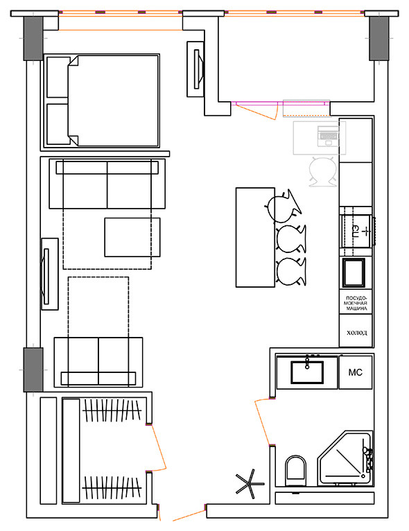 апартаменты в Фили-град