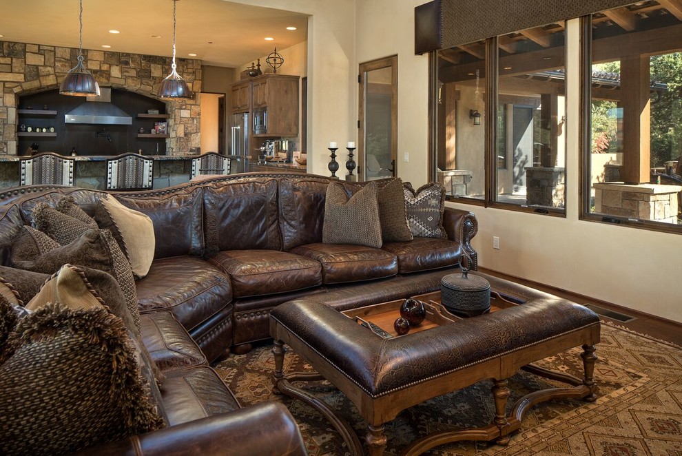 Rustic Southwest Sedona Home - Southwestern - Living Room - Phoenix