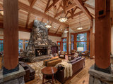 Rustic Living Room by Loverde Builders Inc.