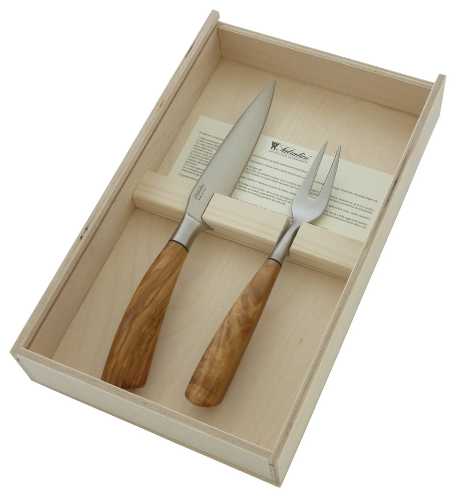 Great "Rustico" Steak Knife and Fork Set