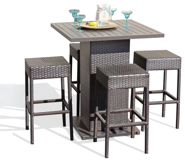 Shop Houzz | TKClassics Venus Pub Table Set With Backless 