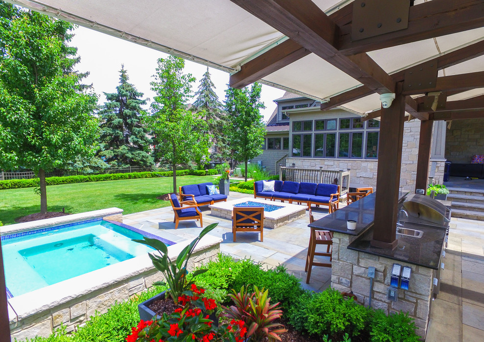 Palatine Private Residence Pool Patio - Chicago - by CB ...