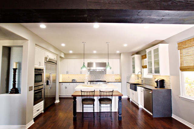 Butcher Block Island Kitchen San Diego By La Costa Cabinets