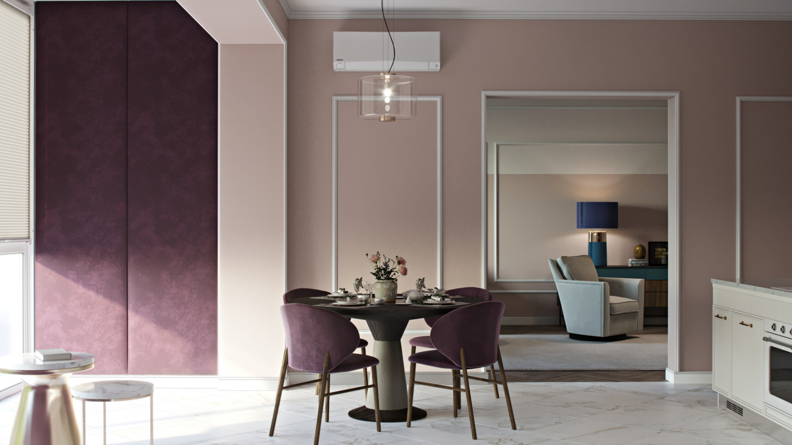 Проект трехкомнатной квартиры для дамы с собачкой.