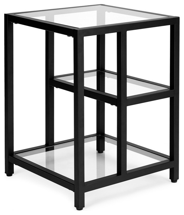 Global End Black Metal Table Transitional Side Tables And End Tables by Uptown club Houzz