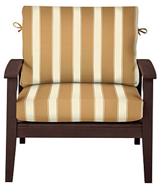 Comfort Deep Seat Cushion Set (17"x24"x4" back; 24"x24"x4-1/2" seat) - Khaki Awn