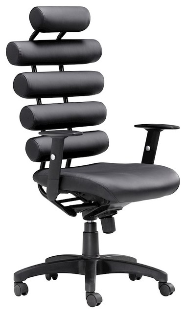 zuo modern unico office chair, black, 205050 - contemporary zuo modern unico office chair, black, 205050 - contemporary