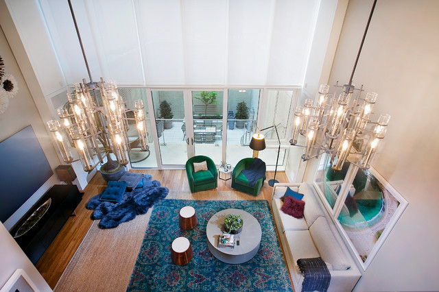 Garment District Triplex contemporary-living-room