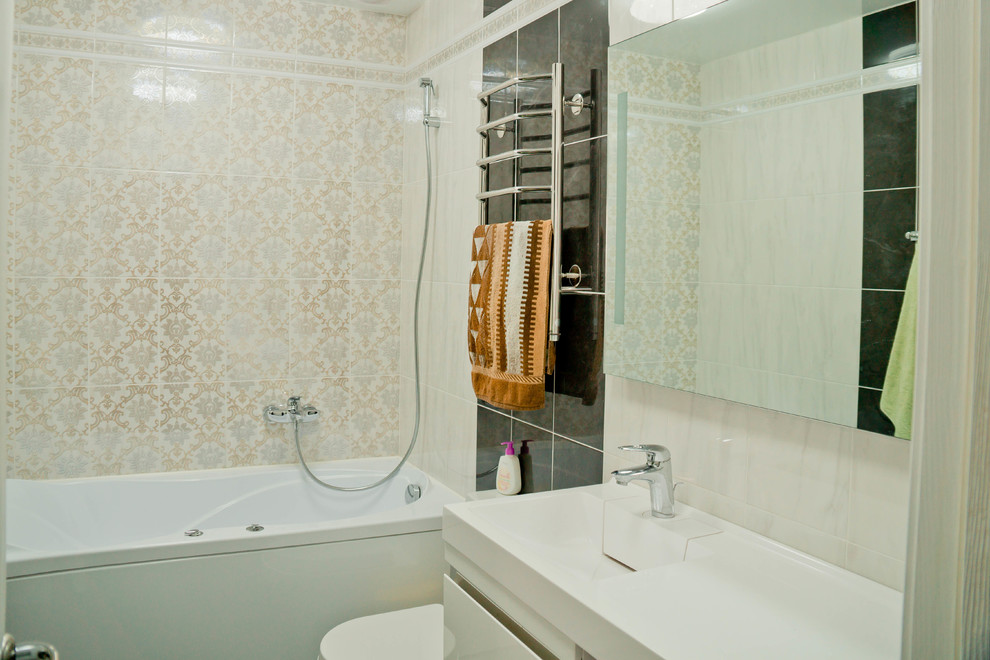 Квартира в современном стиле с элементами этно для молодой семьи