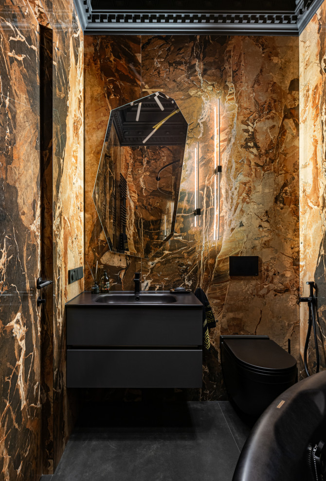 Черный интерьер 66 м.кв.