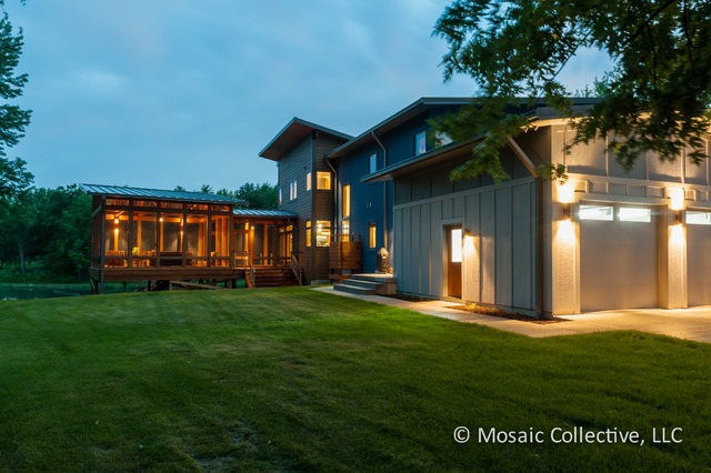 Custom Home Interiors and Exteriors for David K. Warfel Lighting Design minimalistisch-haeuser