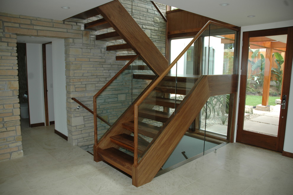Contemporary staircase in San Diego.