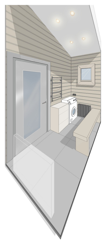 Баня с беседкой барбекю