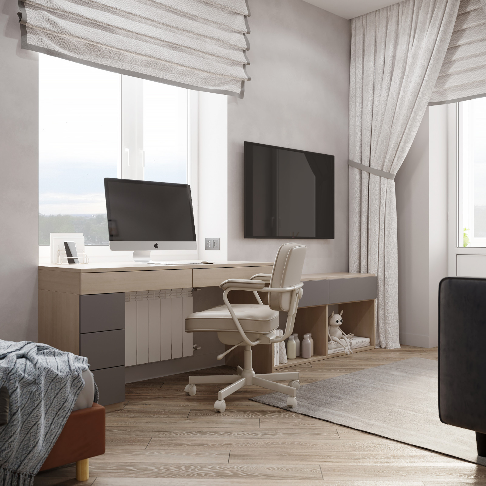 Дизайн-проект 3-х комнатной квартиры по улице Кирова для молодой семьи.