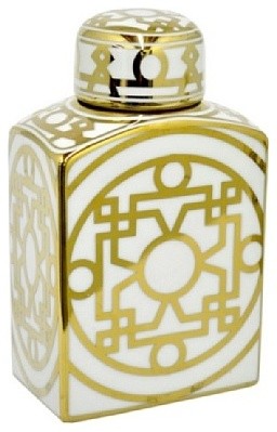 Global Views Products An Ginger Jar Bronze 8 Regal Chinese Porcelain Ginger Jar With Ox Blood Red Glaze Asian Decorative
