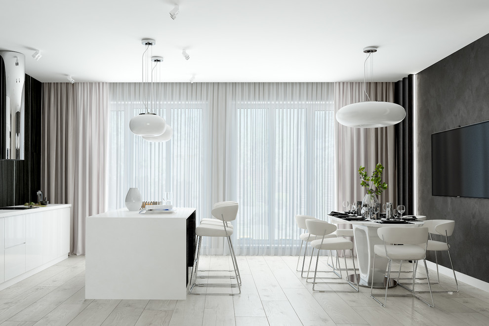 Светлый таунхаус в современном стиле