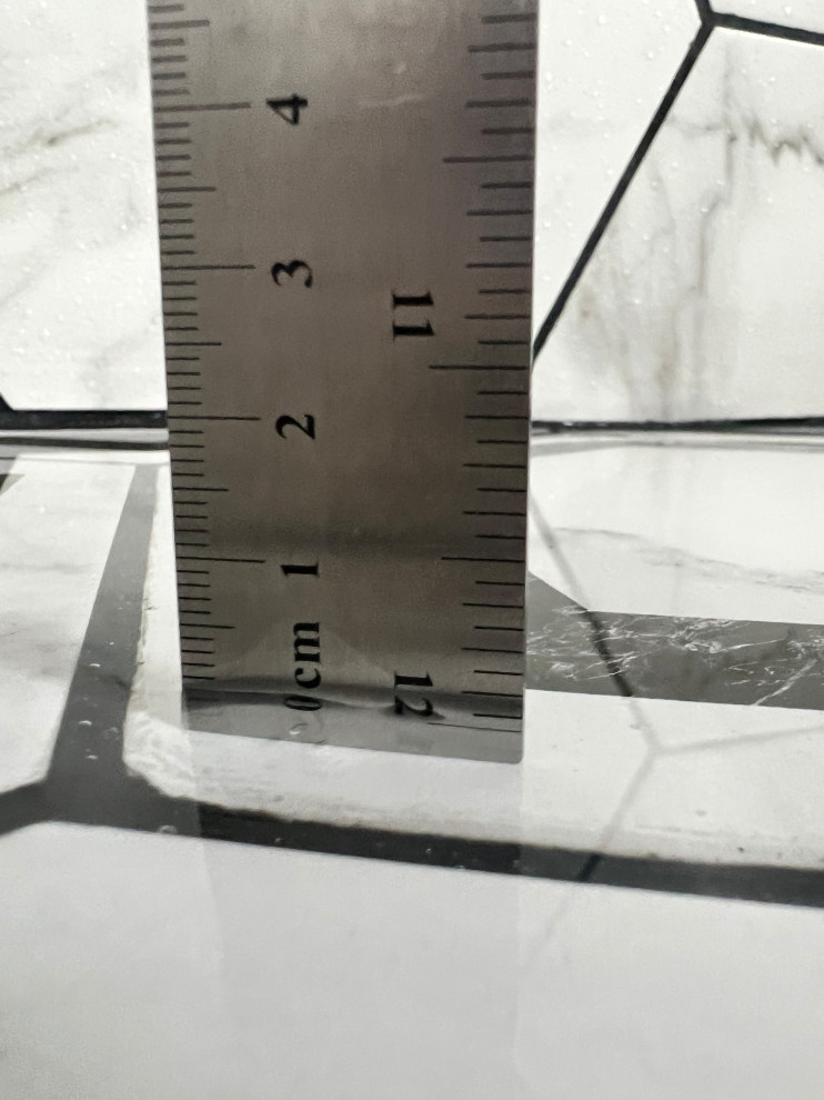 Water pooling in shower