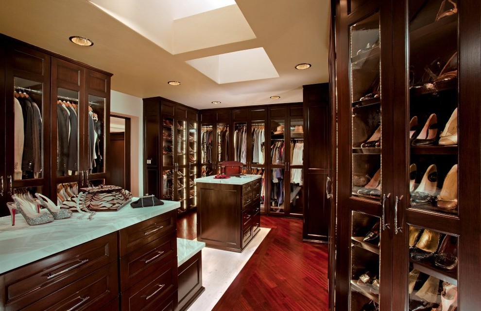 This is an example of a contemporary storage and wardrobe in Orange County.