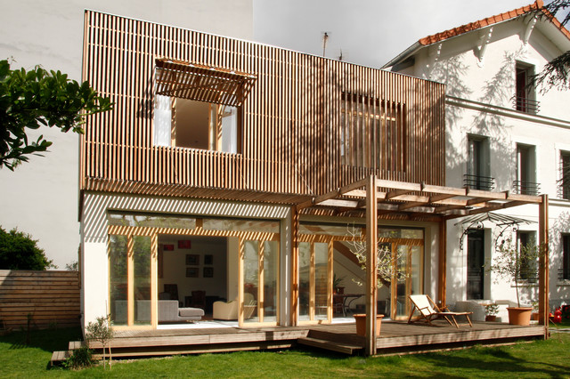 Extension Bois trendy-hus-og-facade
