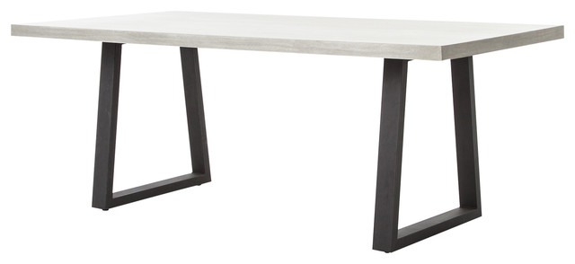 Augustine Colin 79 Dining Table Black Light Grey Transitional Constantine Cyrus 79 Dining Table