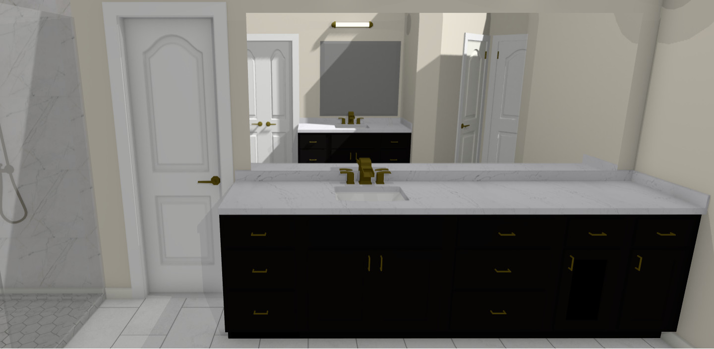 Contemporary Master Bathroom in Katy