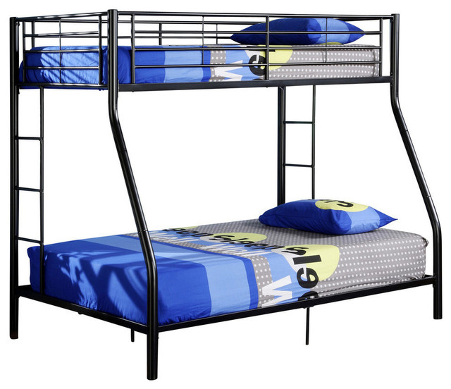 Twin Over Full Metal Bunk Bed Transitional Beds By Walker Twin Over Full Metal Bunk Bed Transitional Beds By Walker Edison