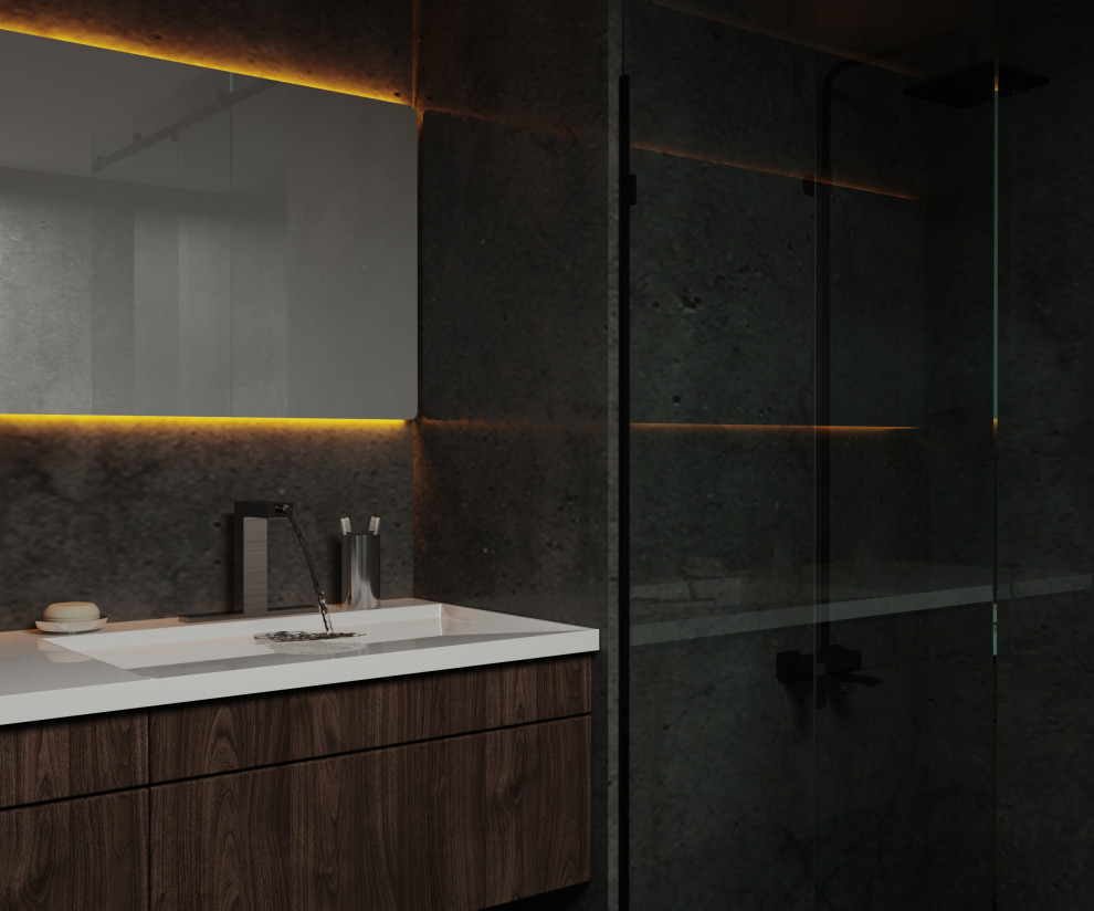 3д визуализация ванной комнаты