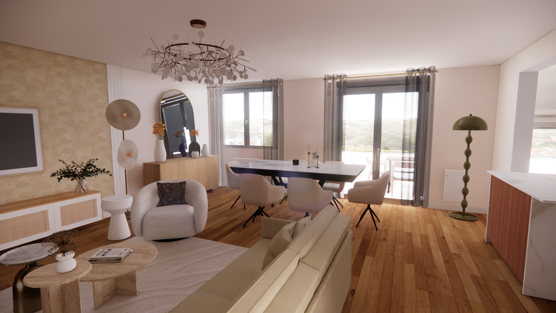 PROJET 3D - Aménagement d'une pièce de vie