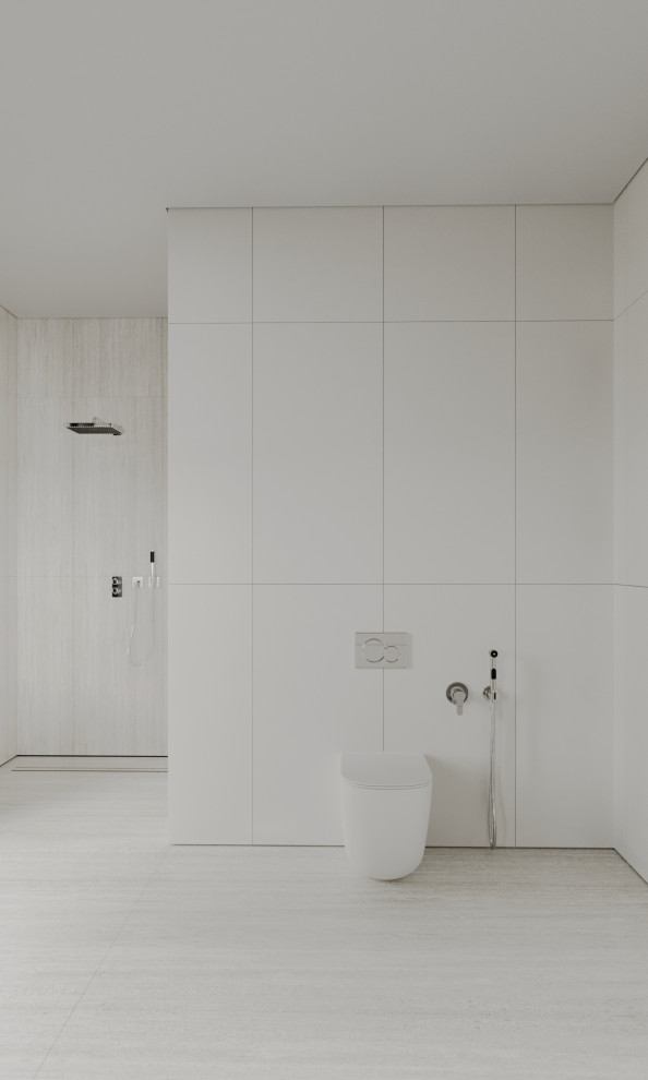 Санузел в проекте загородного дома The CUBE