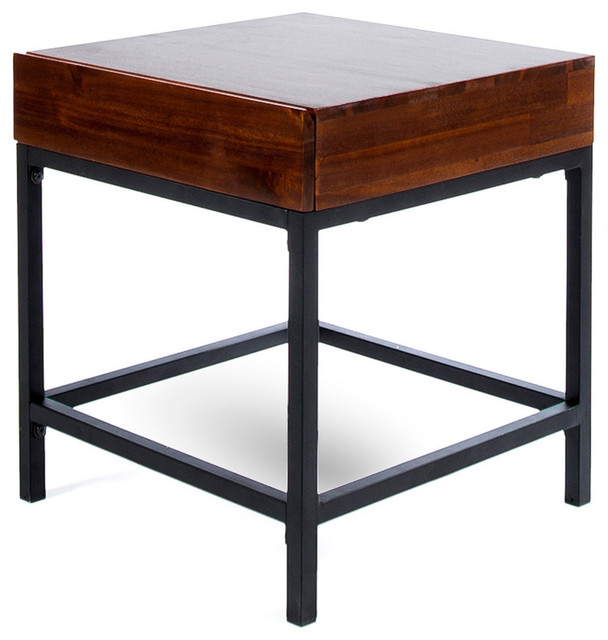 Gdf Studio Elrod Dark Oak Acacia Wood Storage Side Table Gdf Studio Elrod Dark Oak Acacia Wood Storage Side Table Tables And End By Gdfstudio