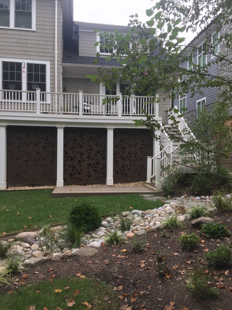 Metal screens under the deck