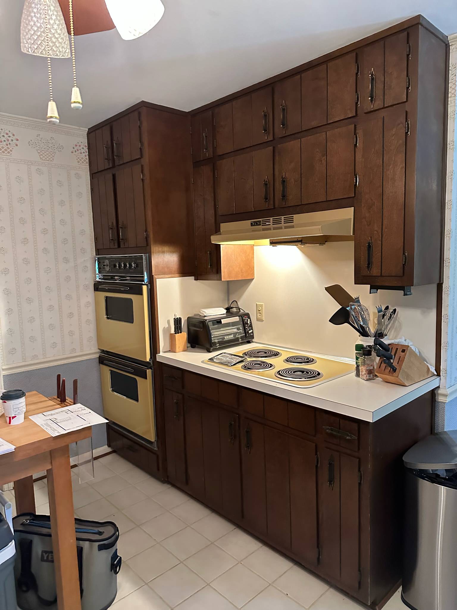 EAST COBB green and white kitchen