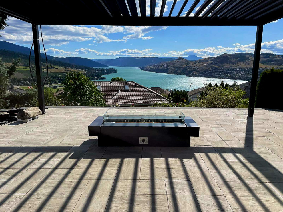 Imrie Outdoor Fireplace and Pergola